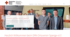 Desktop Screenshot of drk-spenge.de