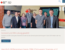 Tablet Screenshot of drk-spenge.de